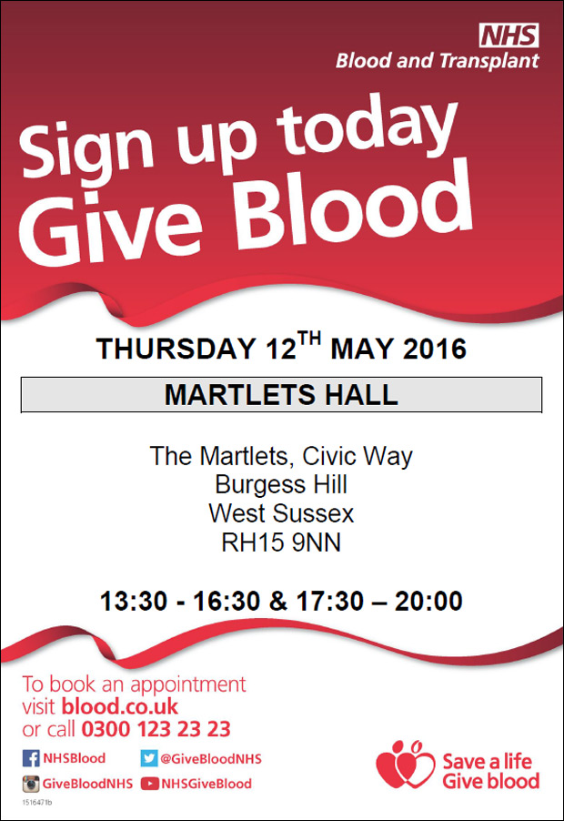 blood donation sessions martlets hall