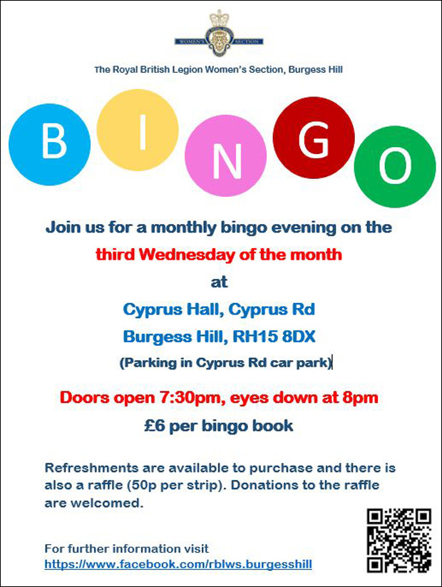 bingo night burgess hill cyprus hall