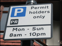 Burgess Hill Parking Sign