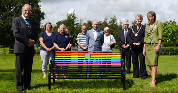 burgess hill covid bench