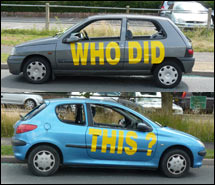 industrial estate car vandalism