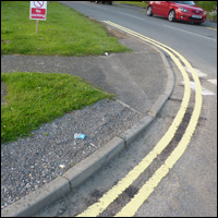 chanctonbury road double yellow lines