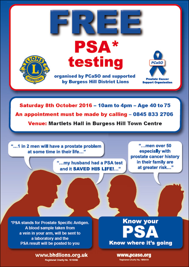 free prostate cancer test