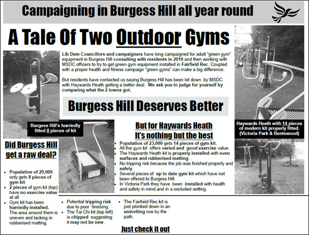 Burgess Hill Outdoor Gym Equipment