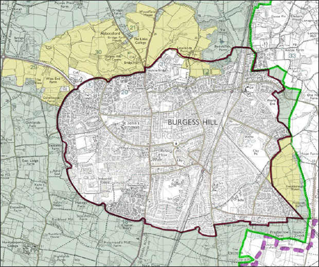 burgess hill neighbourhood plan boundary