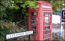 red telephone boxes