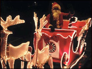 santa sleigh header