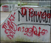 burgess hill skate park graffiti