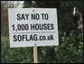 south of folders lane protest signs